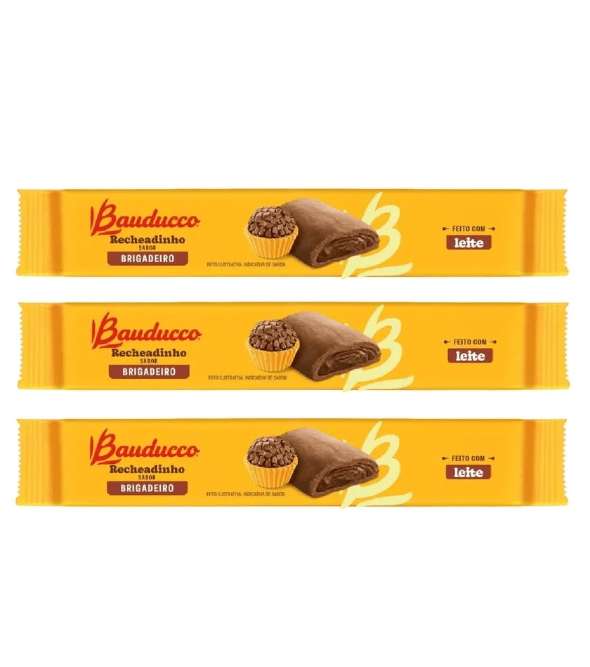 Bauducco Biscoito Recheadinho Brigadeiro (3x104g)